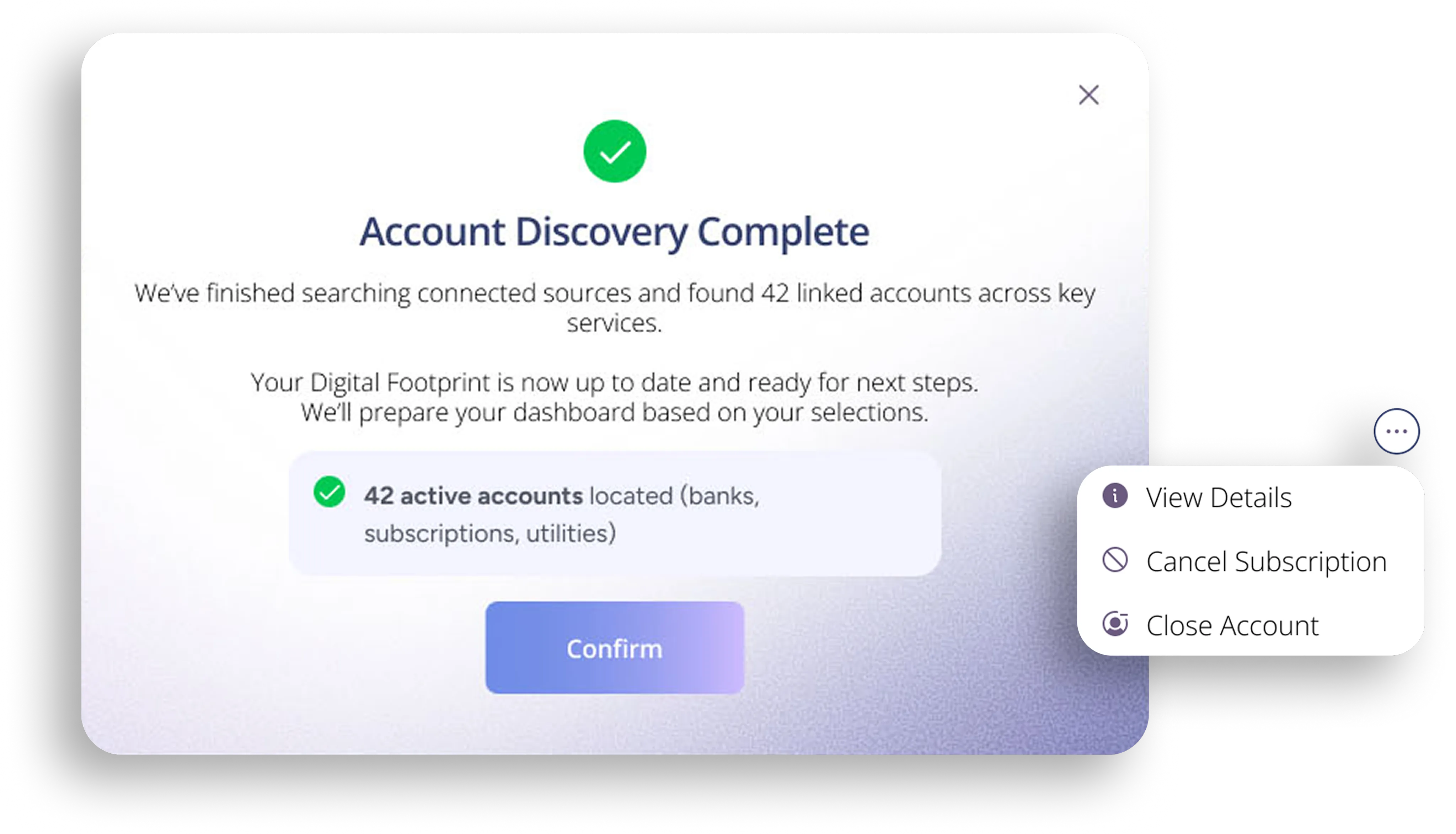 Account Discovery and Closures